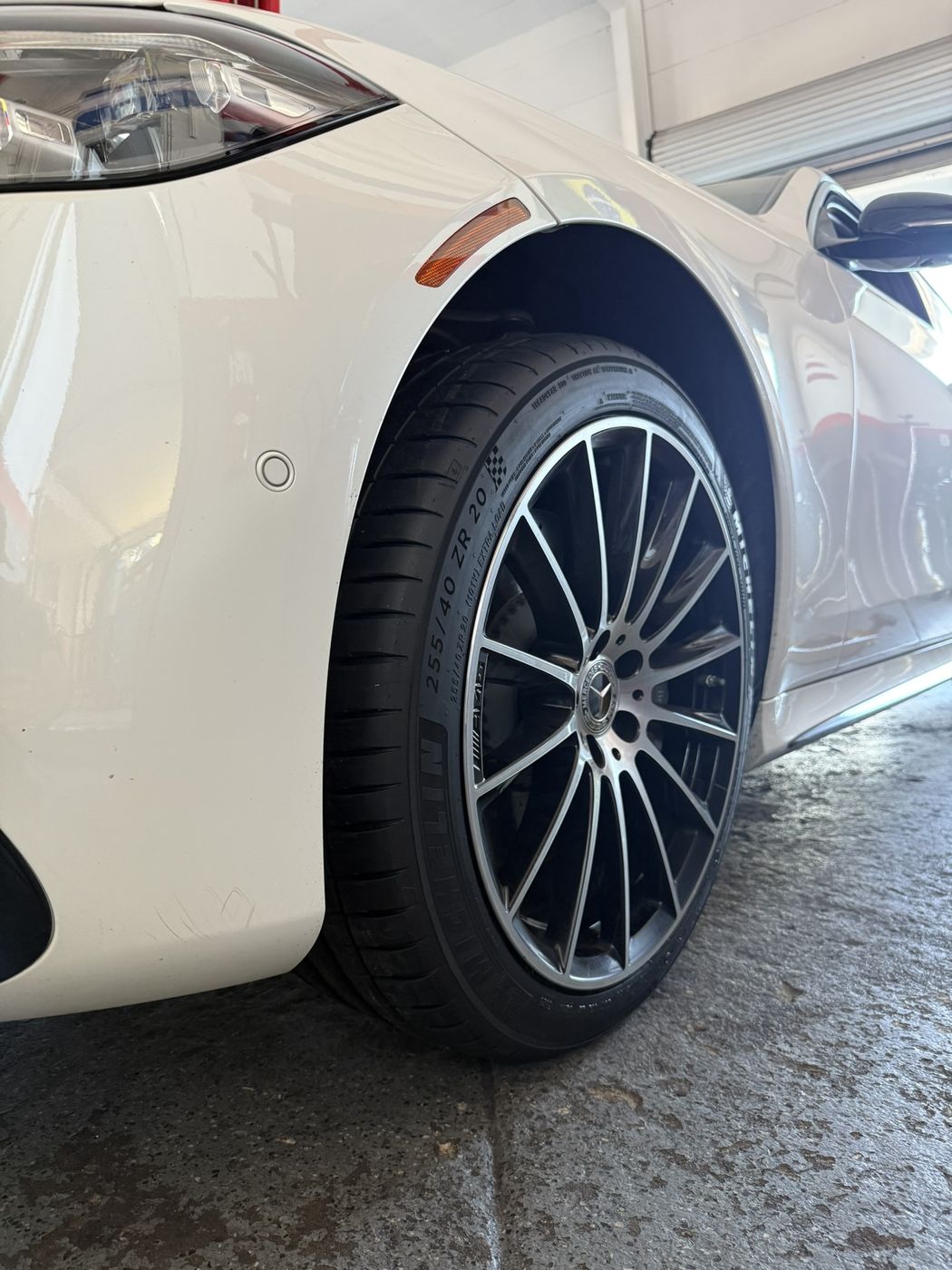 New Michelin tire on alloy wheel